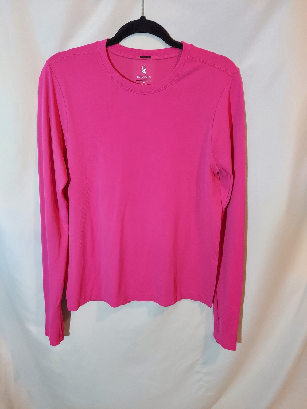 Spyder Active Women's Hot Pink Long Sleeve Athletic Training Top Medium